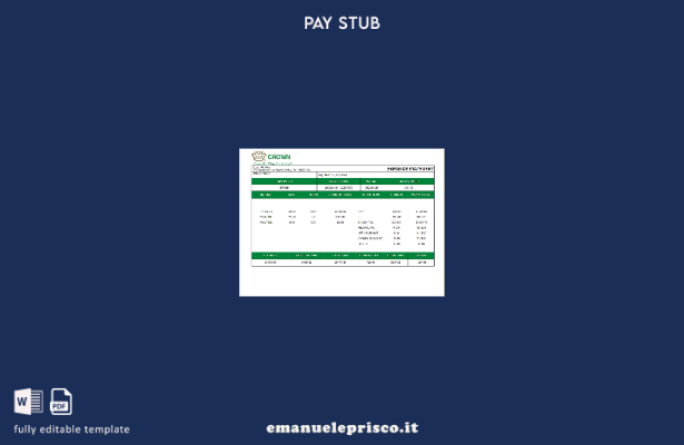 modello di foglio per dipendente di un'azienda di imballaggio statunitense in st